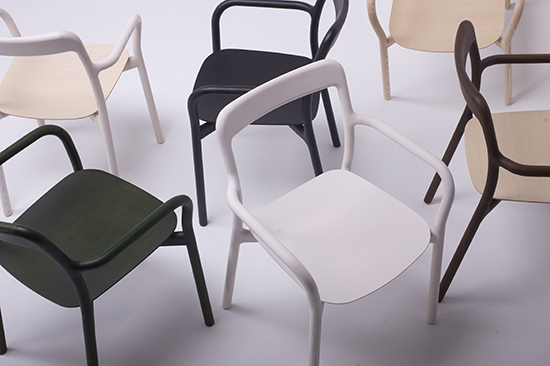 5 chairs by Mattiazzi